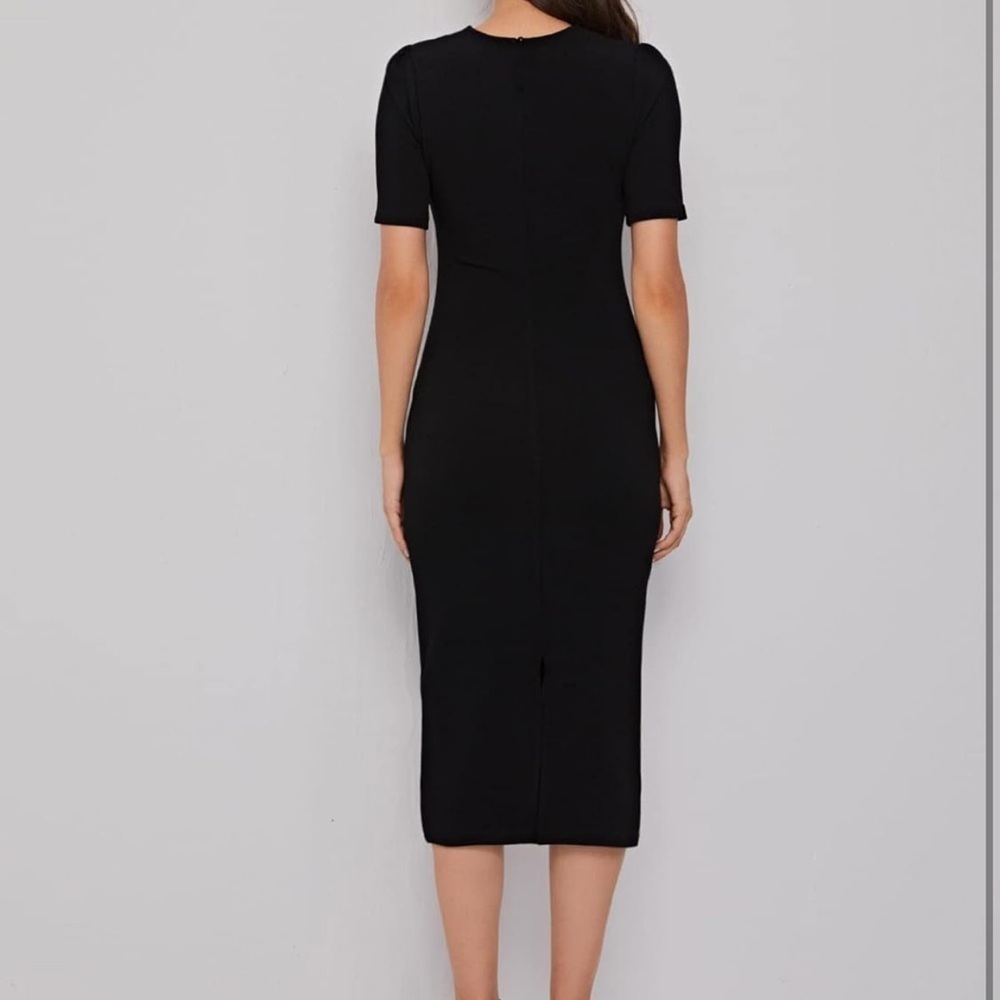 SHEIN Black Dress with White Lace Collar - Picture 4 of 11